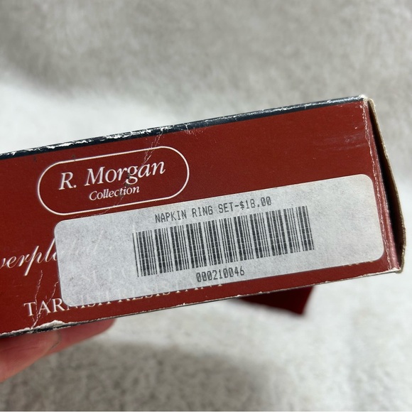 Vintage R. Morgan Collection silverplated napkin rings set of 4 NOS hearts 10046 - Picture 4 of 6